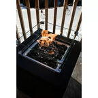 MWH Feuerstelle Palermo Stilvolles Outdoor-Highlight Feuerstelle Schwarz (Neu)