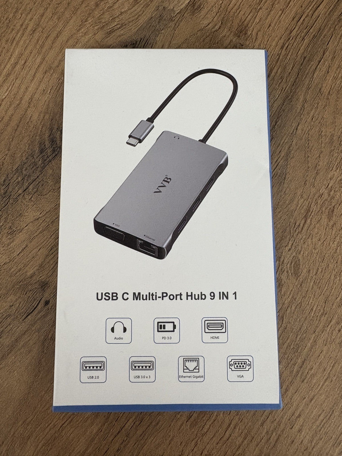 USB-C Multiport Hub 9-in-1 – Kompakt & Leistungsstark - Marke VVB