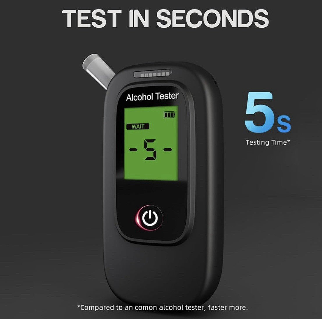 Professioneller Alkoholtester, digital, tragbar, LCD-Anzeige, hohe Genauigkeit
