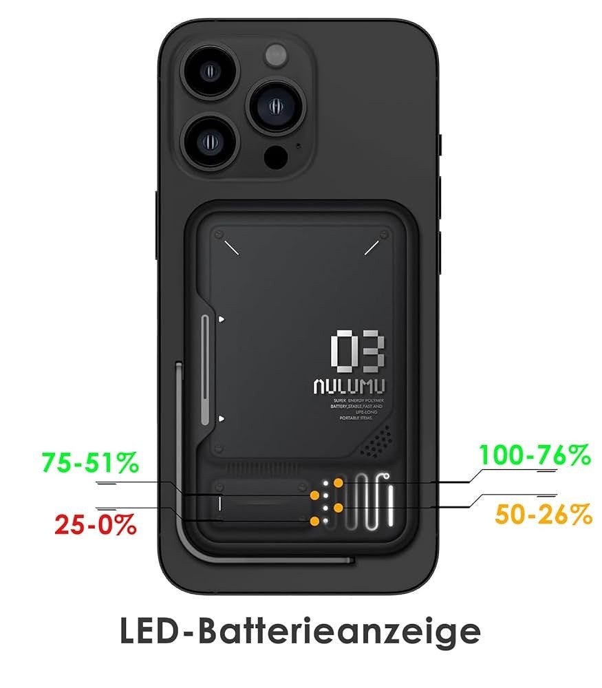Aulumu Magnetische Wireless Powerbank – 3.500 mAh mit Ständer - IPhone & A.Pods