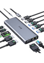 USB-C Multiport Hub 14-in-1 – Kompakt & Leistungsstark - Marke VVB