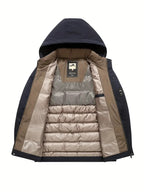 Herren Winterjacke Thermisch Isoliert | Warm Gefüttert | Winddicht, Wasserdicht