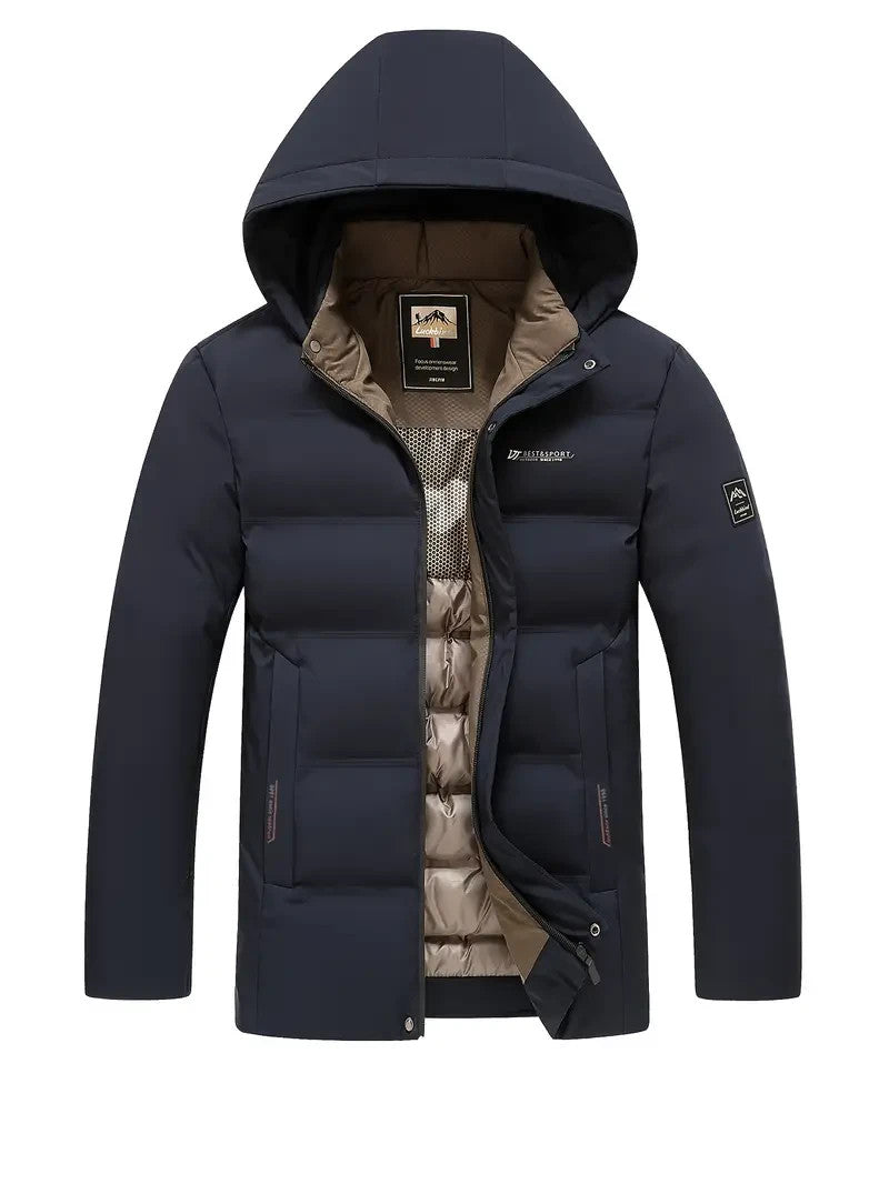 Herren Winterjacke Thermisch Isoliert | Warm Gefüttert | Winddicht, Wasserdicht