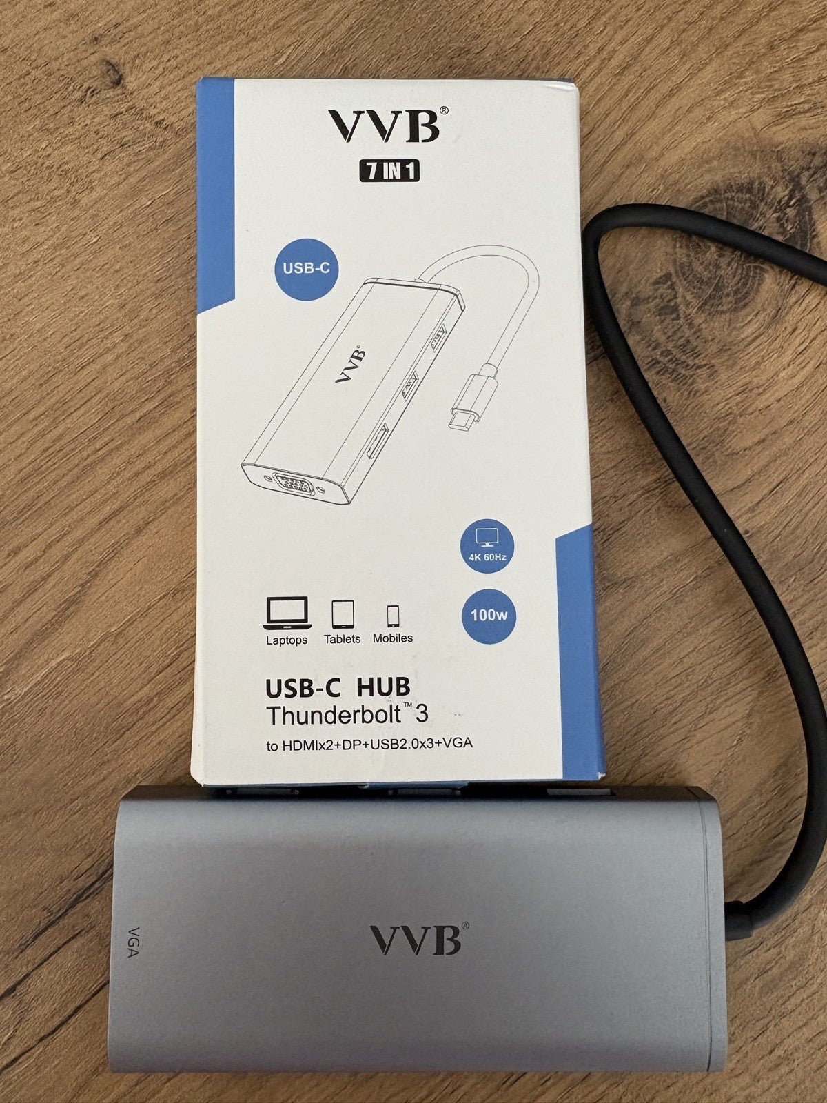 USB-C Multiport Hub 7-in-1 – Kompakt & Leistungsstark - Marke VVB