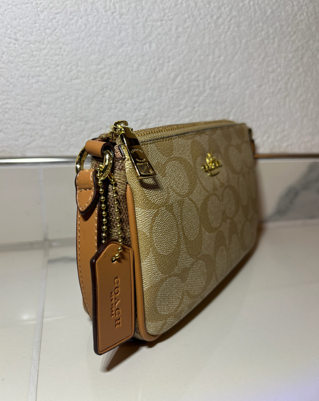 Coach Damen Schultertasche / Handtasche Helles Braun - Neu!