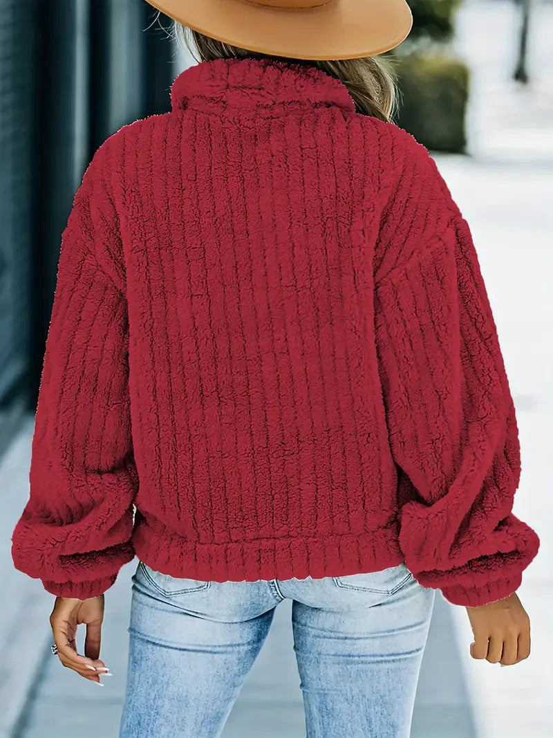 Luxuriöse Damen Winterjacke aus Kunstfell - Kuschelig - Herbst&Winter - Sale