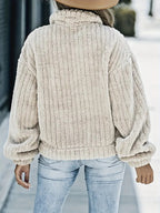 Luxuriöse Damen Winterjacke aus Kunstfell - Kuschelig - Herbst&Winter - Sale