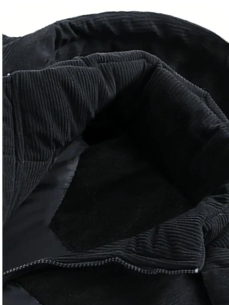 MILANO ITALIA - Outdoor Winter Jacke mit Kapuze - Schwarz & Khaki - Winter Sale