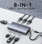 Dockingstation, USB-C Multi-HUB 8 in 1, NEU & Originalverpackt - Gaming