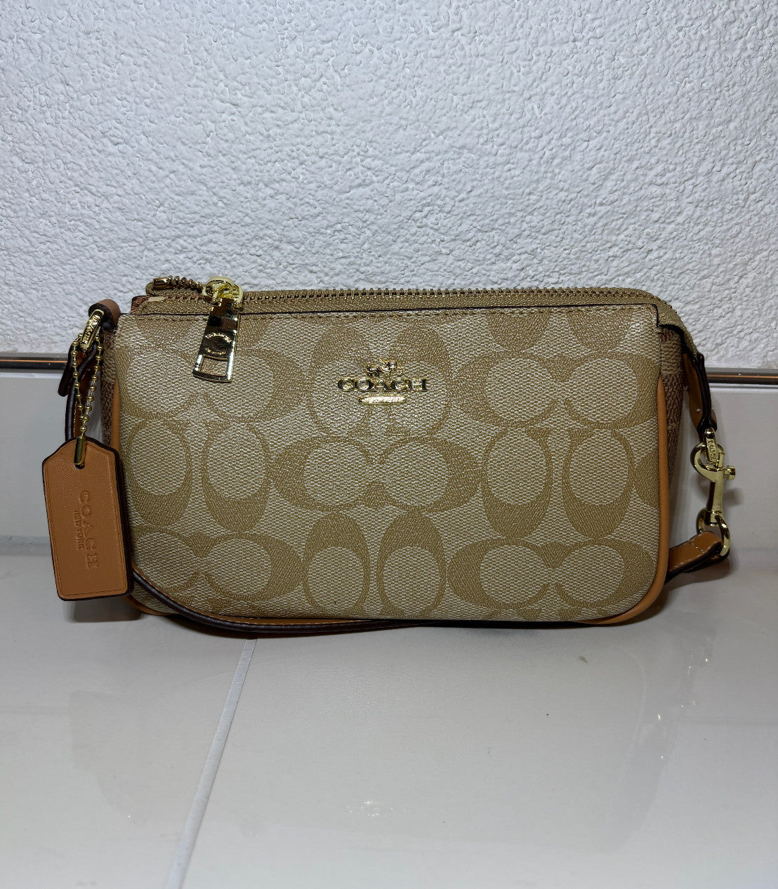 Coach Damen Schultertasche / Handtasche Helles Braun - Neu!
