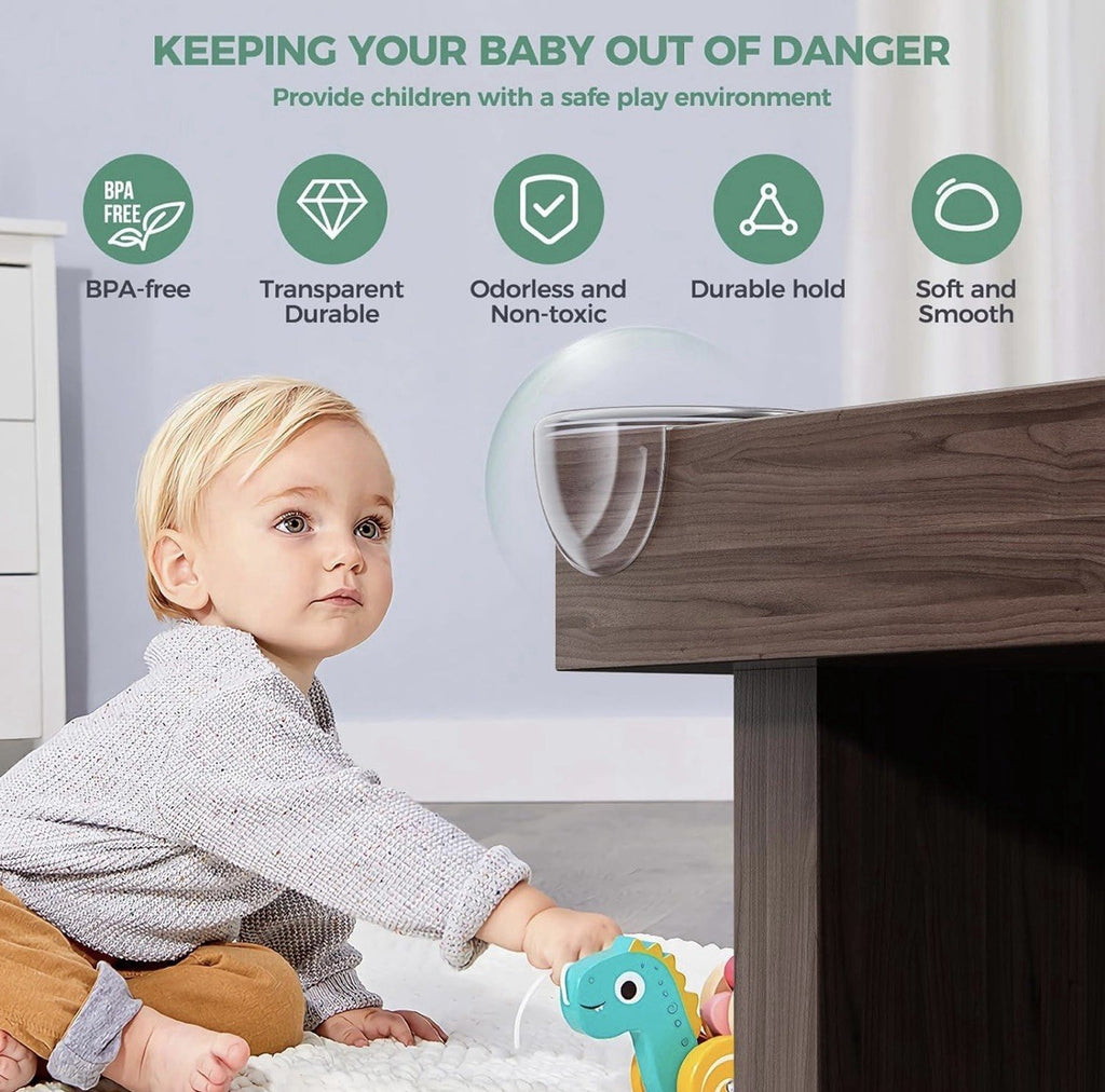 Tisch Eckenschutz für Babys,30er-Pack Kantenschutz,Silikon-Kantenschutz,2 Formen
