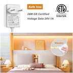 WOBSION 5 m LED Strip Warmweiß mit Netzteil & Fernbedienung  NEU