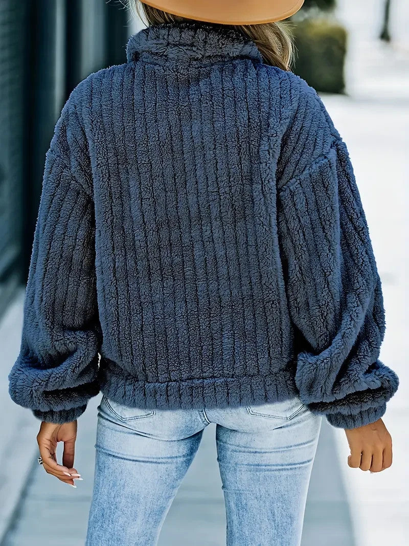 Luxuriöse Damen Winterjacke aus Kunstfell - Kuschelig - Herbst&Winter - Sale