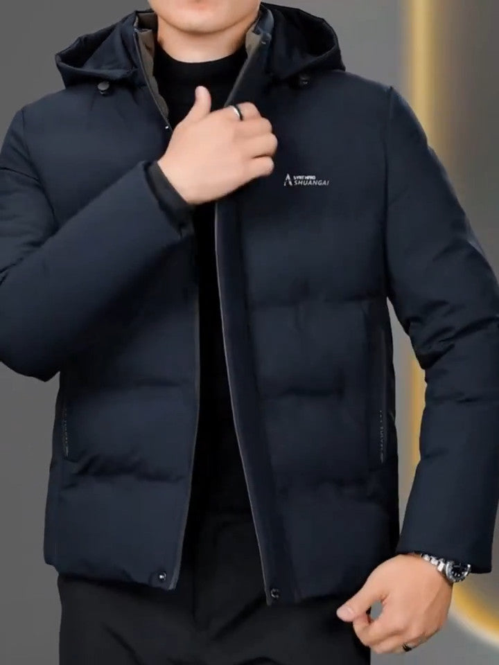 Herren Winterjacke Thermisch Isoliert | Warm Gefüttert | Winddicht, Wasserdicht