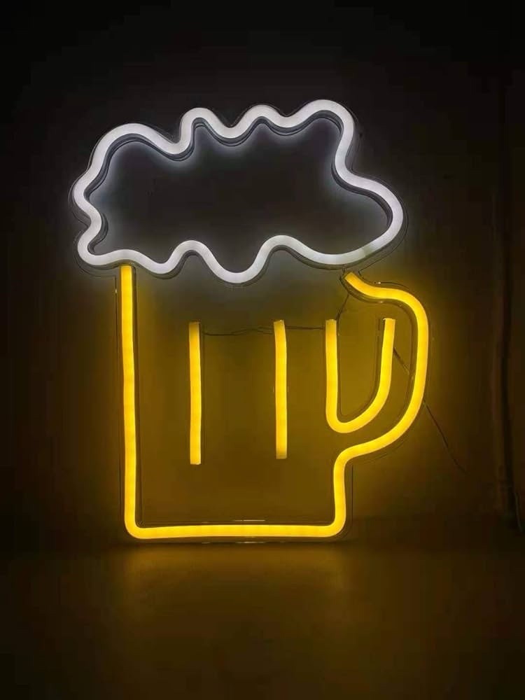 LED Neon "Bier" Schild – Perfekte Werbung für Bars (Neu)