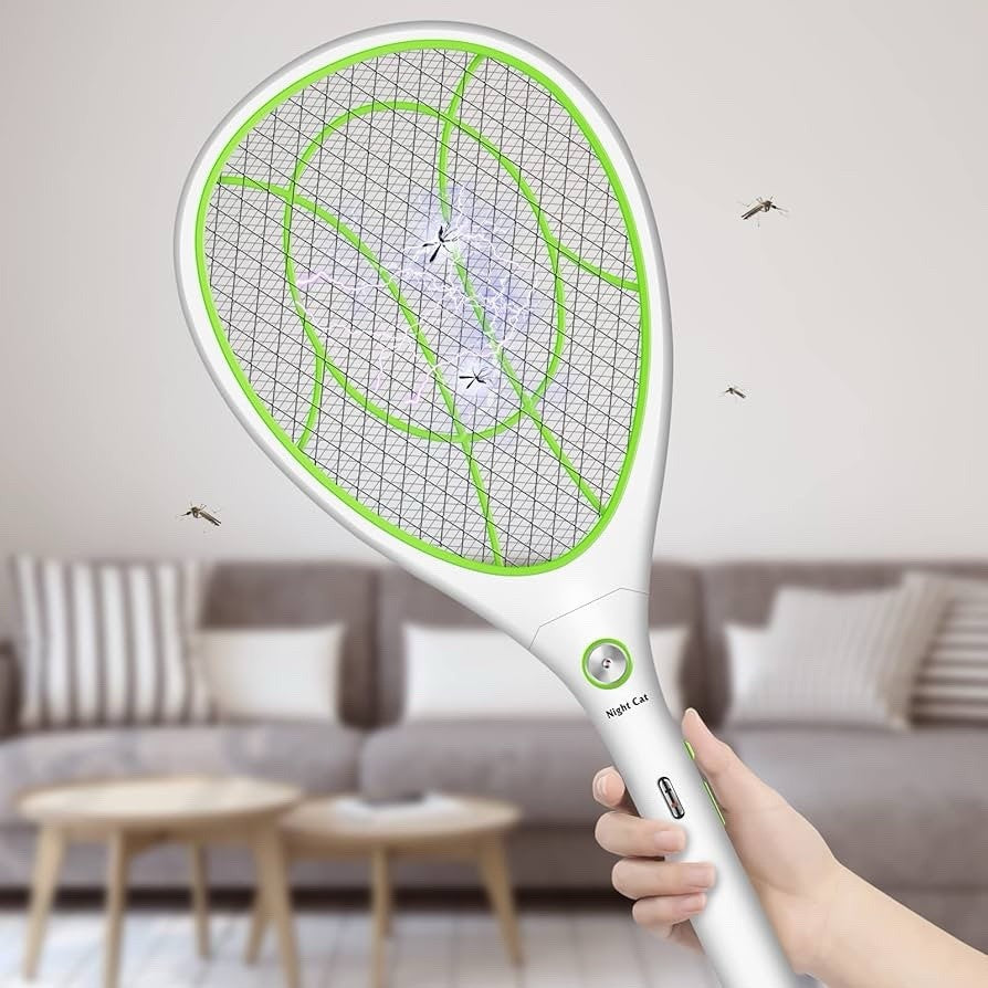 Night Cat Elektrisches Mückenschutz-Racket 3000V Insektenvernichter mit USB NEU