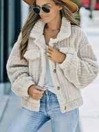 Luxuriöse Damen Winterjacke aus Kunstfell - Kuschelig - Herbst&Winter - Sale