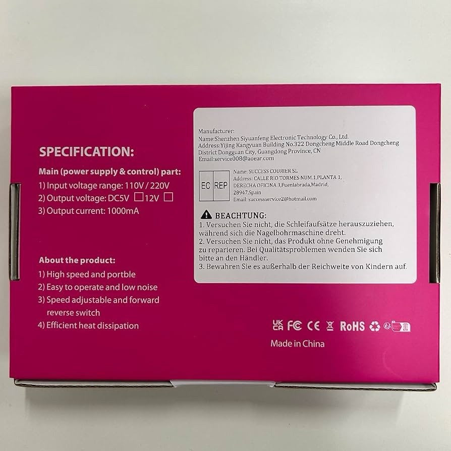 FOLAI Elektrischer Nagelschneider – Profi Maniküre & Pediküre Set (Neu)