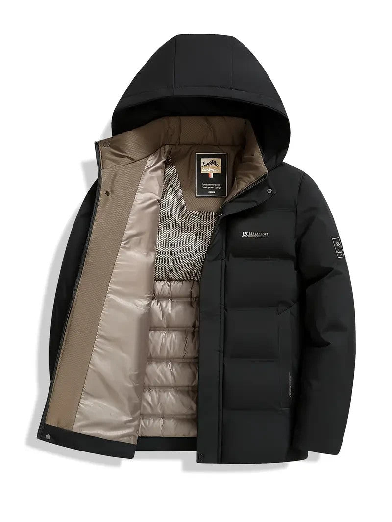 Herren Winterjacke Thermisch Isoliert | Warm Gefüttert | Winddicht, Wasserdicht