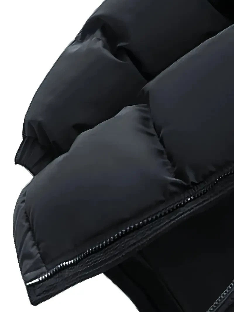 MILANO ITALIA - Outdoor Winter Jacke mit Kapuze - Schwarz & Khaki - Winter Sale