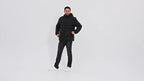 Herren Winter Mantel / Jacke mit Kapuze - Schwarz - Winter Sale - Angebot