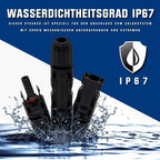 4mm² 10m Solarkabel,Photovoltaik,Solar Verlängerungskabel, mit 30A Solarstecker