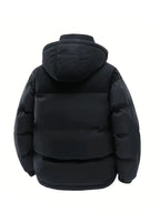 MILANO ITALIA - Outdoor Winter Jacke mit Kapuze - Schwarz & Khaki - Winter Sale