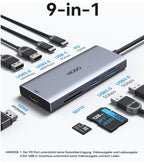 Dockingstation, USB-C Multi-HUB 9 in 1, NEU & Originalverpackt - Gaming