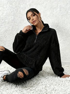 Damen Plüsch Teddybär-ähnliche Strickjacke- Kuschelig - Herbst&Winter -Sale