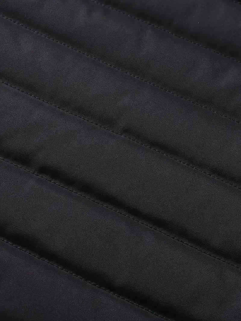 Herren Outdoor Winter Jacke mit Kapuze - Schwarz & Grau - Winter Sale - Angebot