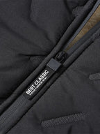 Herren Winterjacke - Thermisch Isolierte Kapuzen Jacke - Schwarz/Grau/Blau - NEU