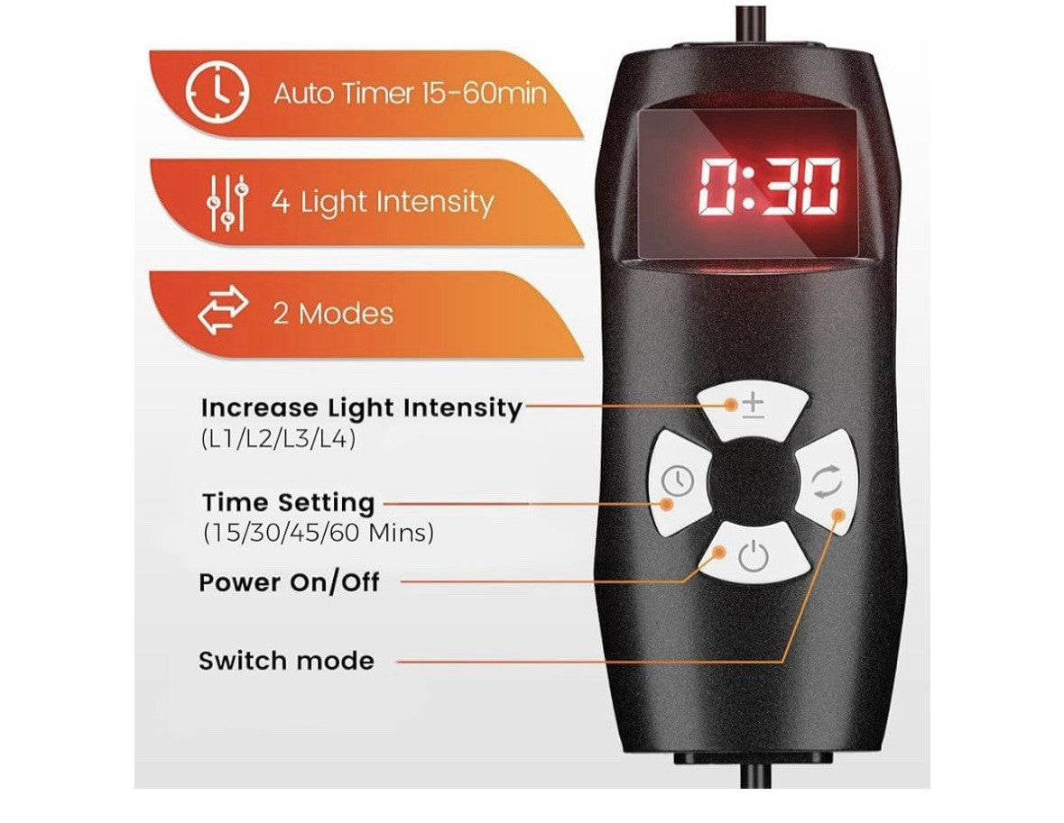 NEU Bestqool Red Light Therapy Device 660nm & 850nm Triple Chip 21W Red Light