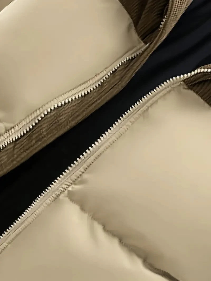 MILANO ITALIA - Outdoor Winter Jacke mit Kapuze - Schwarz & Khaki - Winter Sale