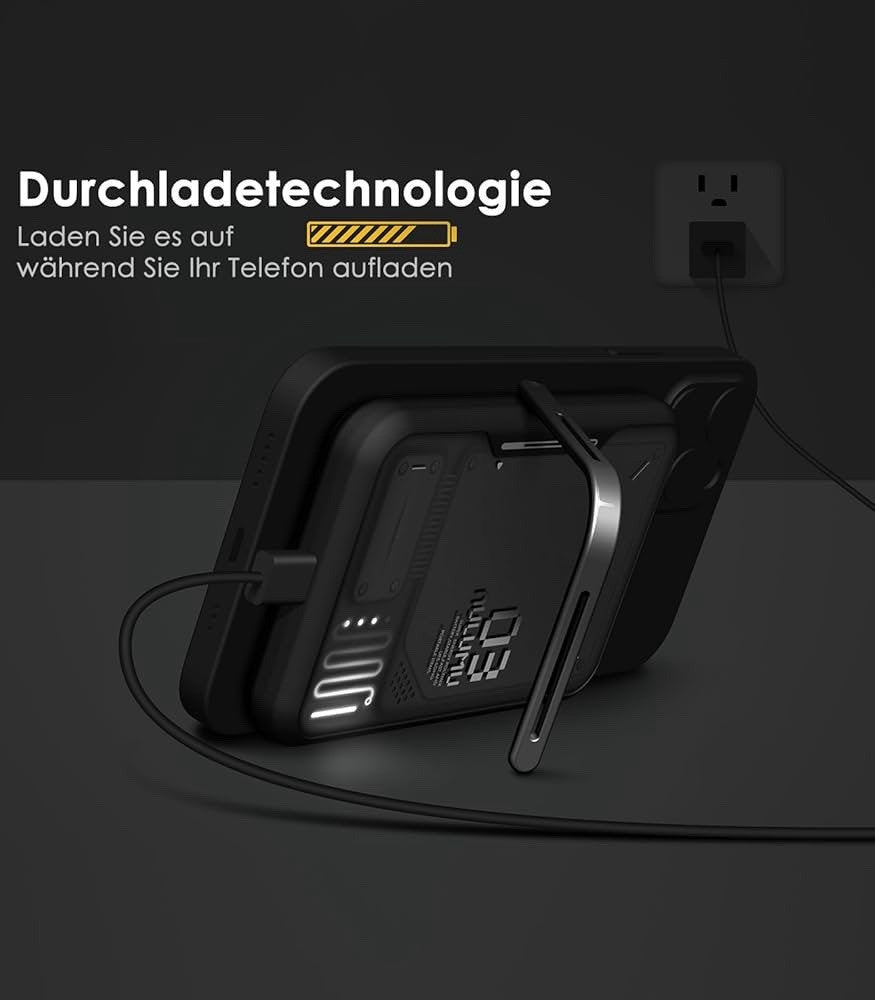 Aulumu Magnetische Wireless Powerbank – 3.500 mAh mit Ständer - IPhone & A.Pods