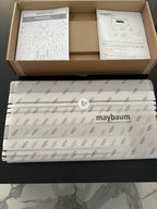 Maybaum Elektrisches Heizkissen – 43,5 × 38,5 cm, Weiß/Grau (Neu)