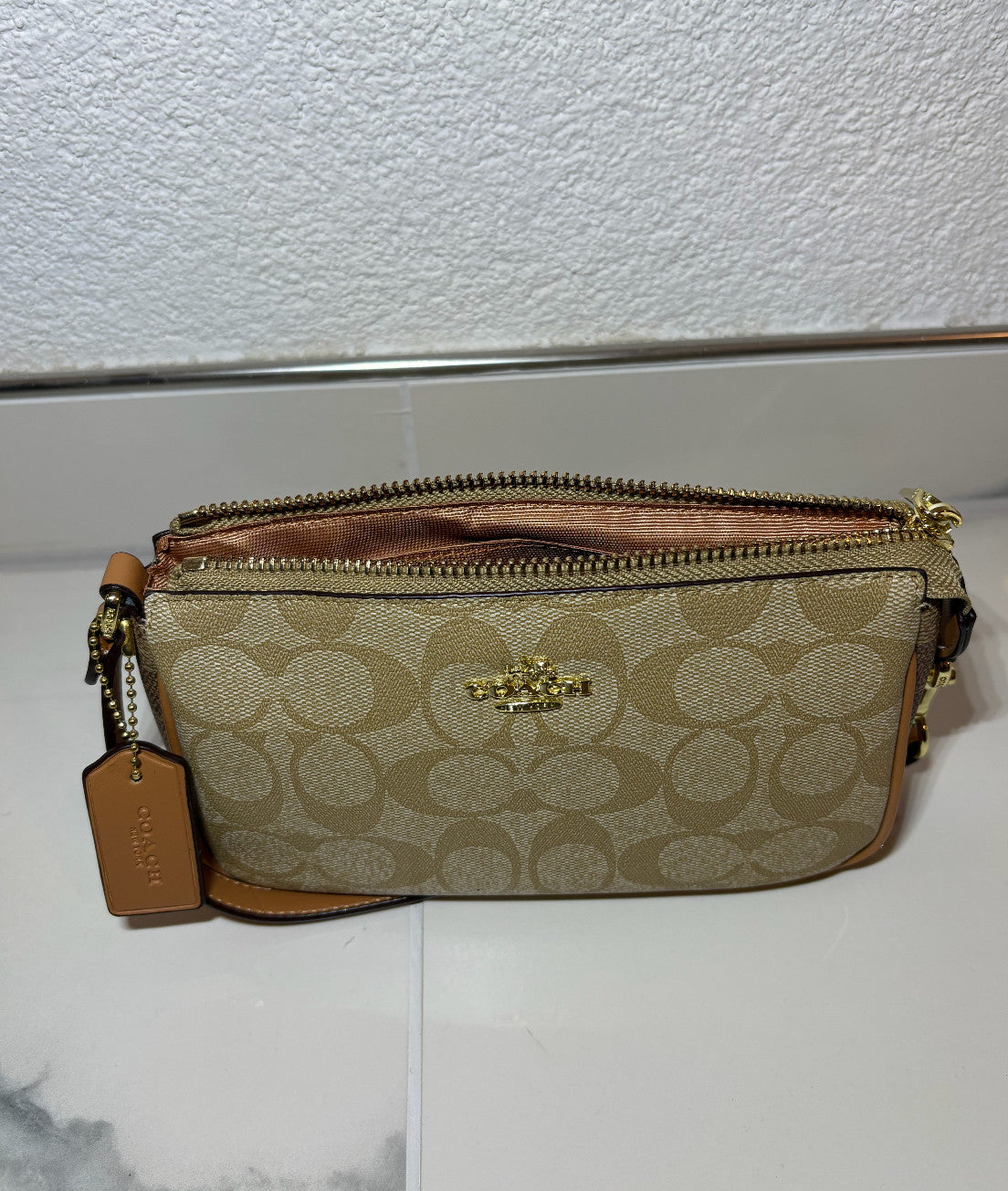 Coach Damen Schultertasche / Handtasche Helles Braun - Neu!