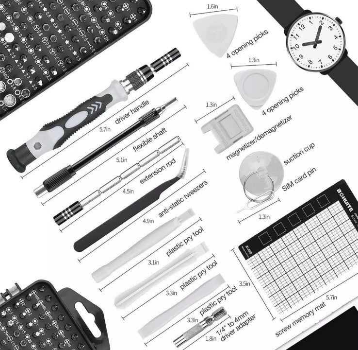 122-in-1 Präzisions-Schraubendreher-Set – Für Elektronik & Handy-Reparatur (Neu)