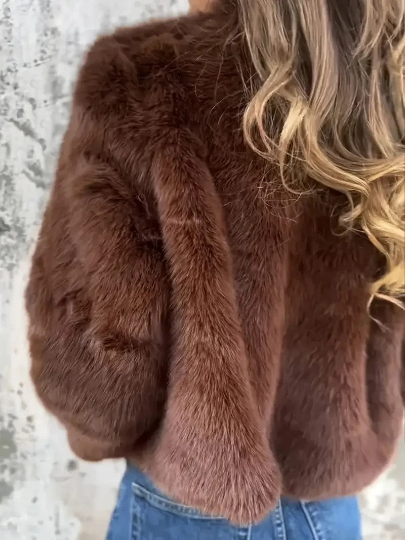 Luxuriöse Damen Winterjacke - Felljacke - Kuschelig - Herbst&Winter - Sale