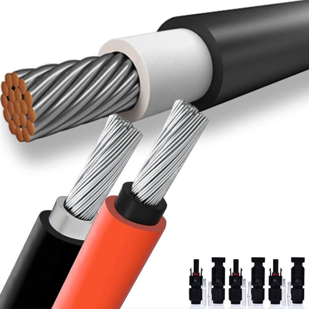 4mm² 10m Solarkabel,Photovoltaik,Solar Verlängerungskabel, mit 30A Solarstecker