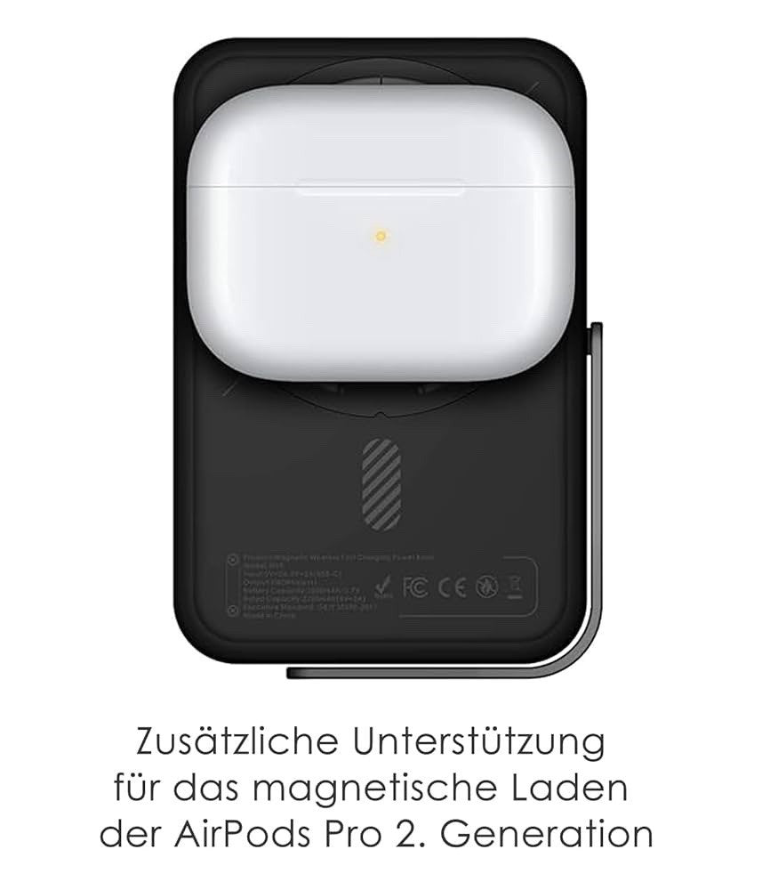 Aulumu Magnetische Wireless Powerbank – 3.500 mAh mit Ständer - IPhone & A.Pods